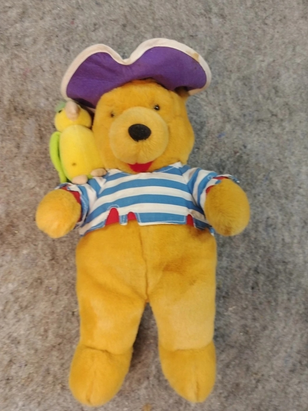 Winnie The Pooh Disney 15 Inch Pirate Plush Stuffed Toy New